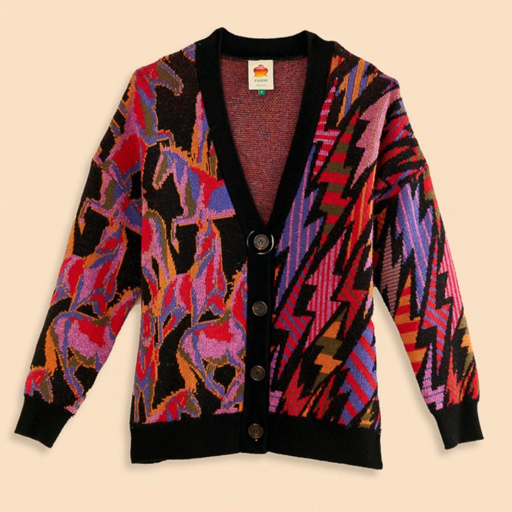 FARM Rio Multicolor Button-Up Cardigan - Picture 11 of 11